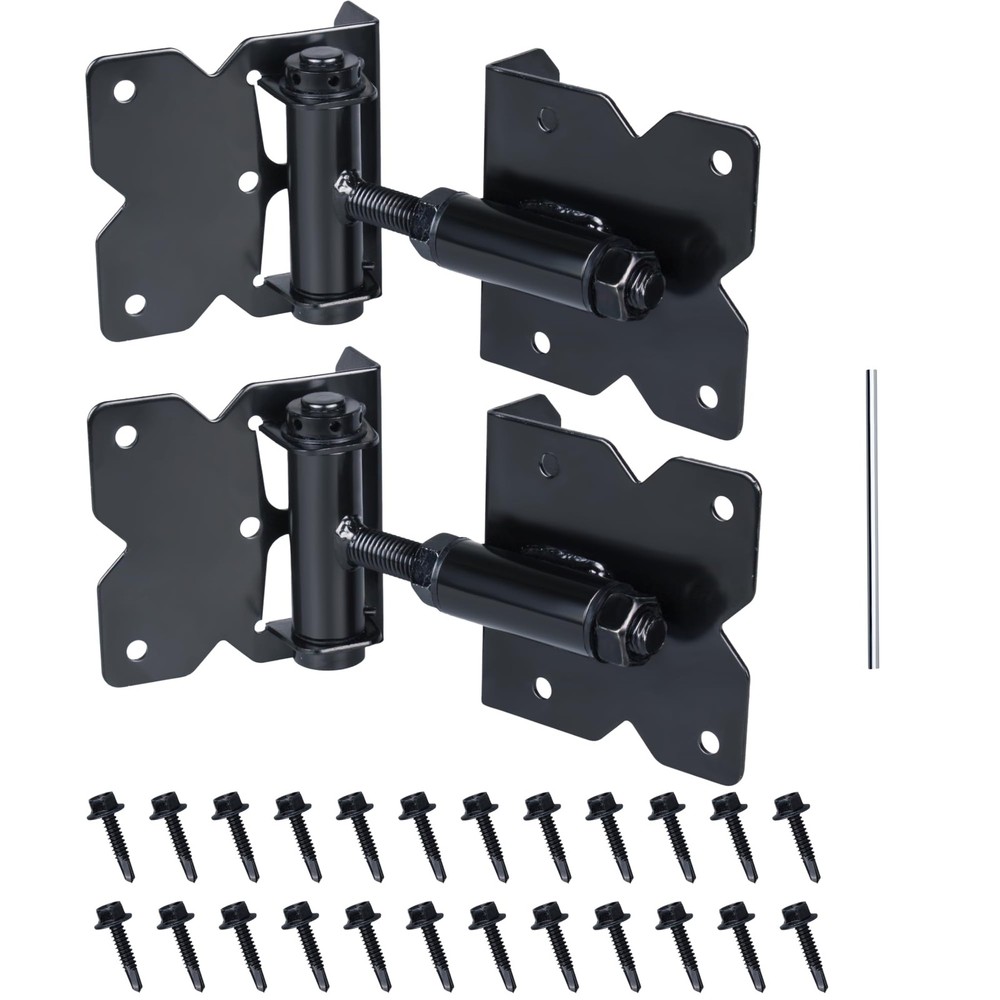 Black 90 Degree Adjustable Self Closing Hardware Hinges for