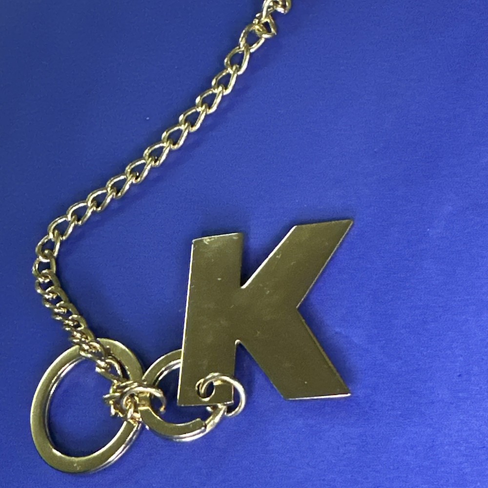 LETTER K - VINTAGE KEYCHAIN