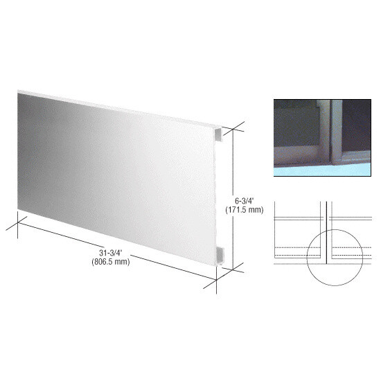 CRL 10ADEXT Aluminum 16' SL Bottom Door Rail Adaptor
