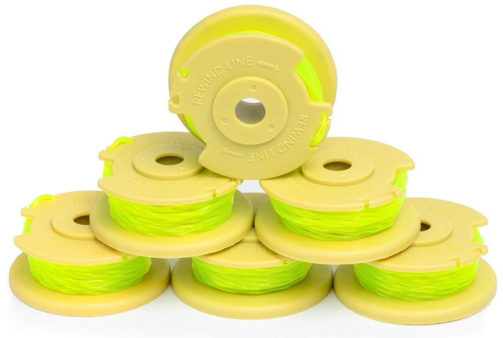 6-Pack Weed Eater String Replacement for Ryobi 18V, 24V, and 40V Cordless Trimme