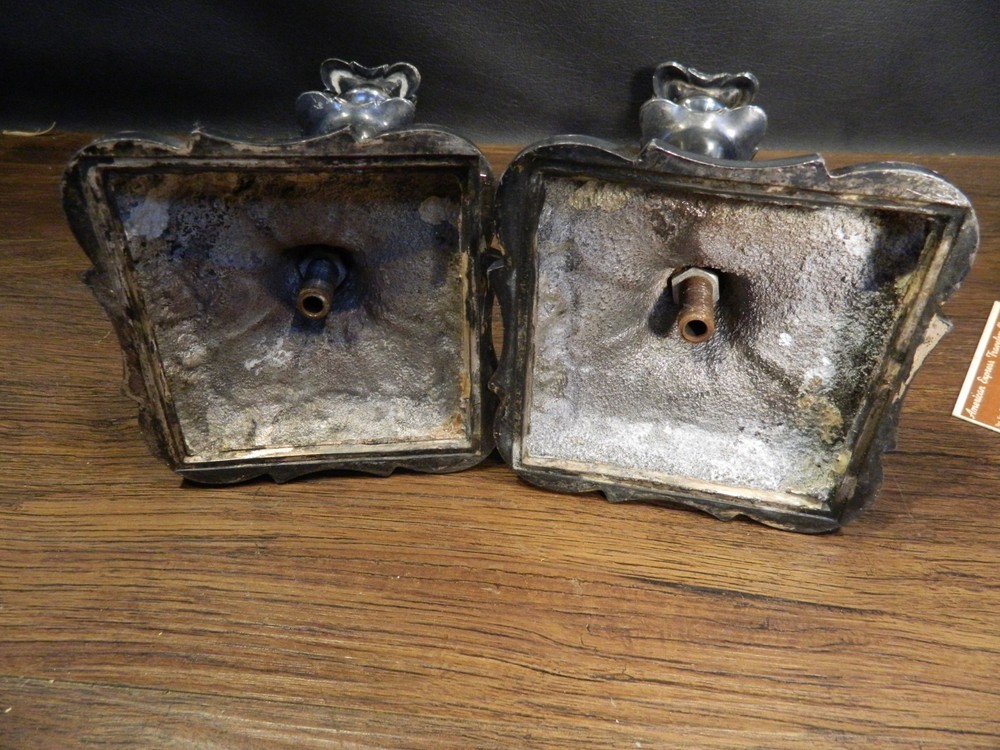 Fancy Silverplated Candle Stick Holder's. Vintage