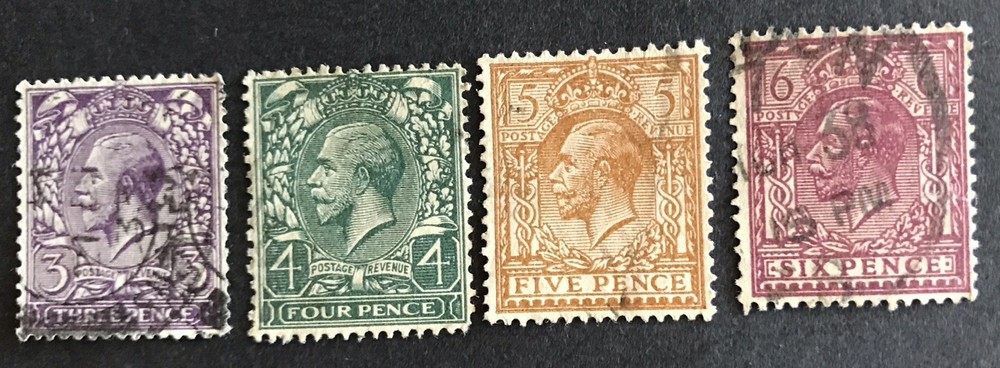 GREAT BRITAIN #192-5 Used Vf