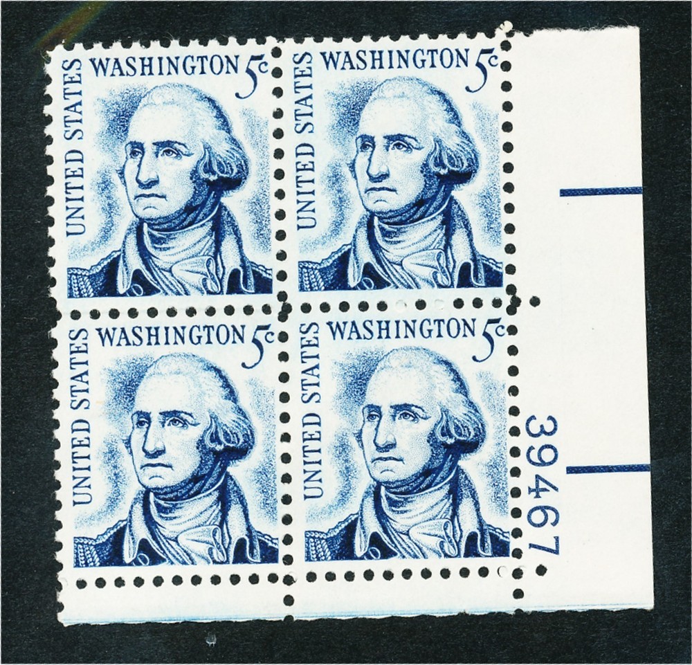 1283b    mint plate block never   hinged  ...... 163352