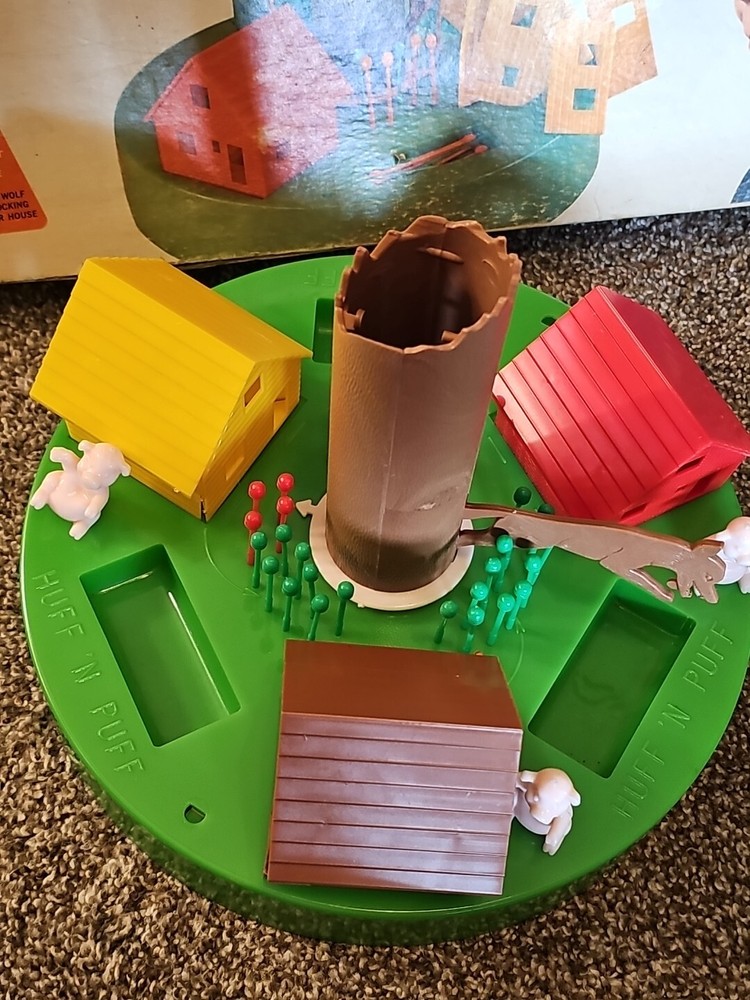 1968 VINTAGE Huff 'N Puff Board Game - Schaper Complete?