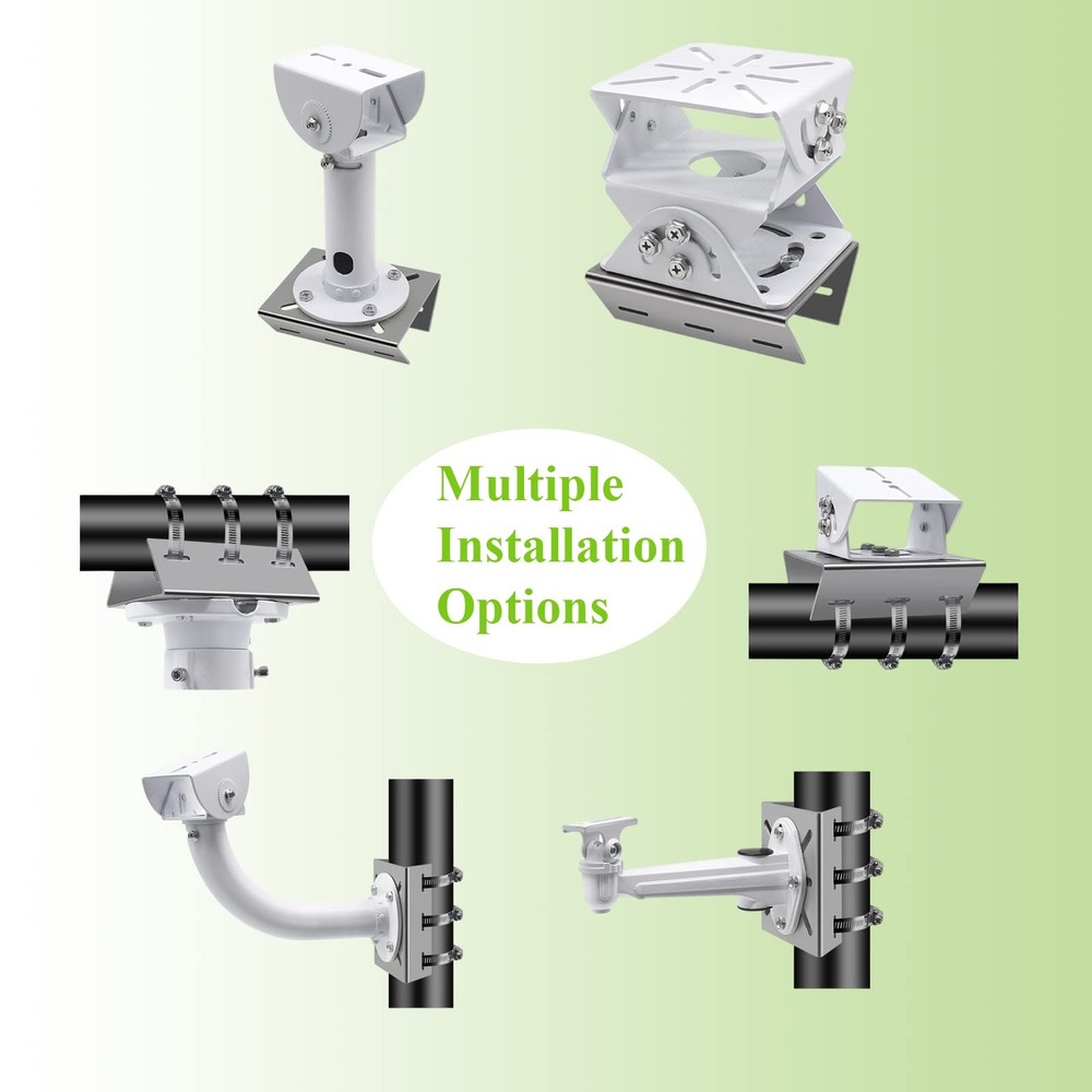 Lighfast Universal Wall Mounting Bracket with 3 Loops, 1Pack, Silver