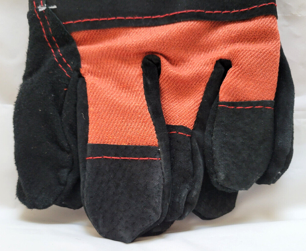 Hardy Split Leather Safety Colored Work Gloves #67440