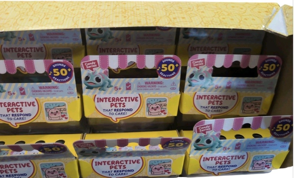 9 Pack Little Live Pets NeeDees Candy Series Interactive Toy Store Display Case