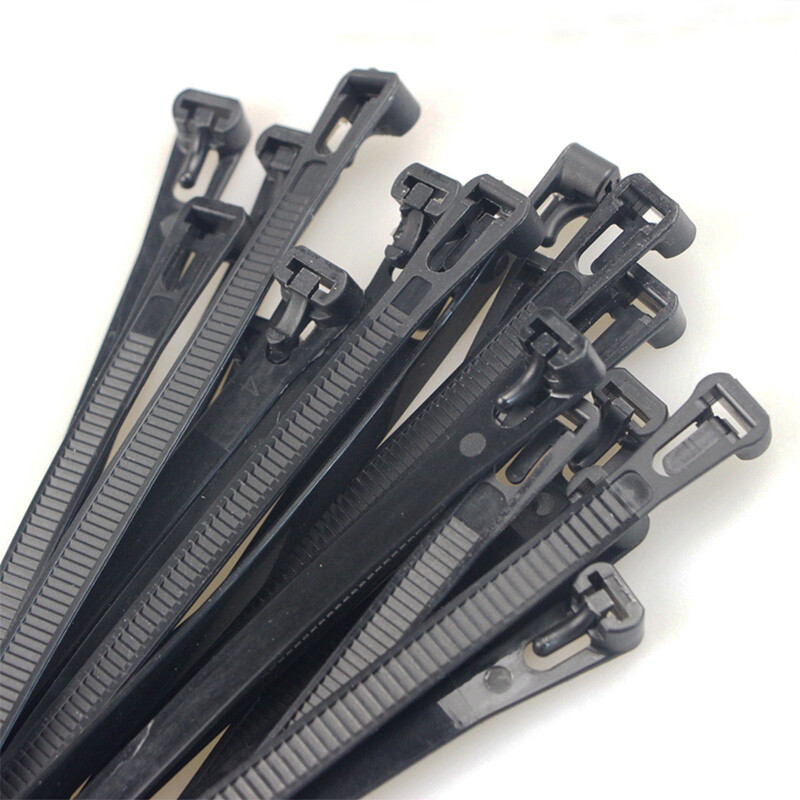 3.6mm Width Cable Ties Nylon Zip Tie Wraps Strong Long Multiple Size White/Black