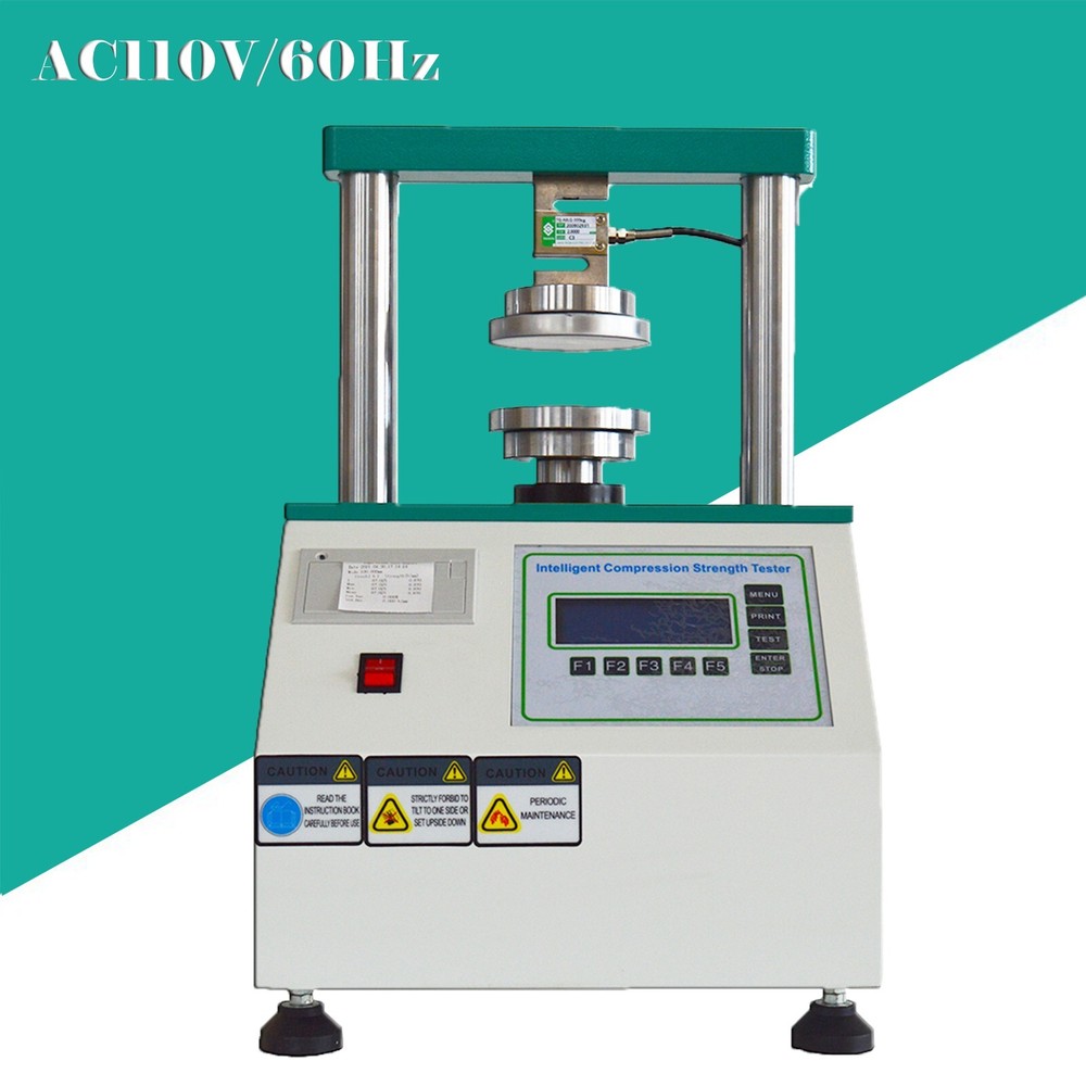 110V Paper Ring Crush Tester Compression Cardboard Compression Strength Tester