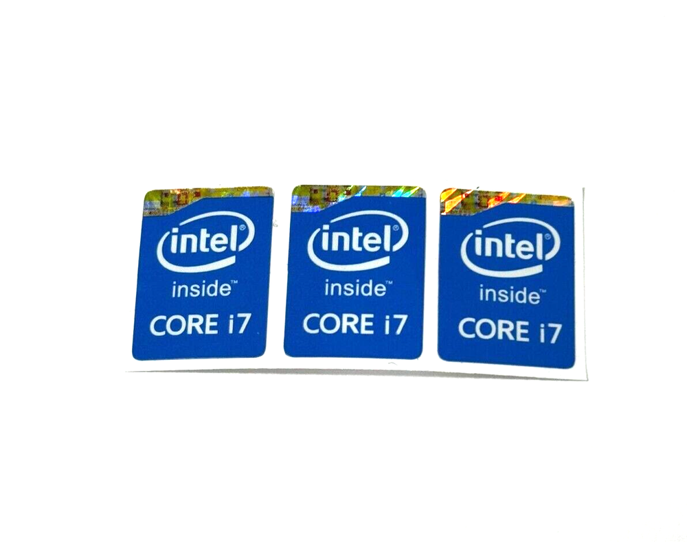 3 x Intel Inside Core i7 Desktop / Laptop sticker label