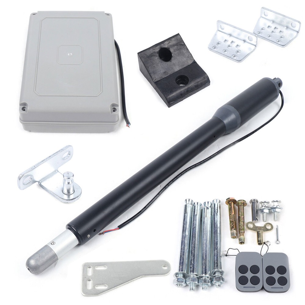 Automatic Single Swing Gate Opener Heavy Duty DC Motor W/ Remote Control 110V