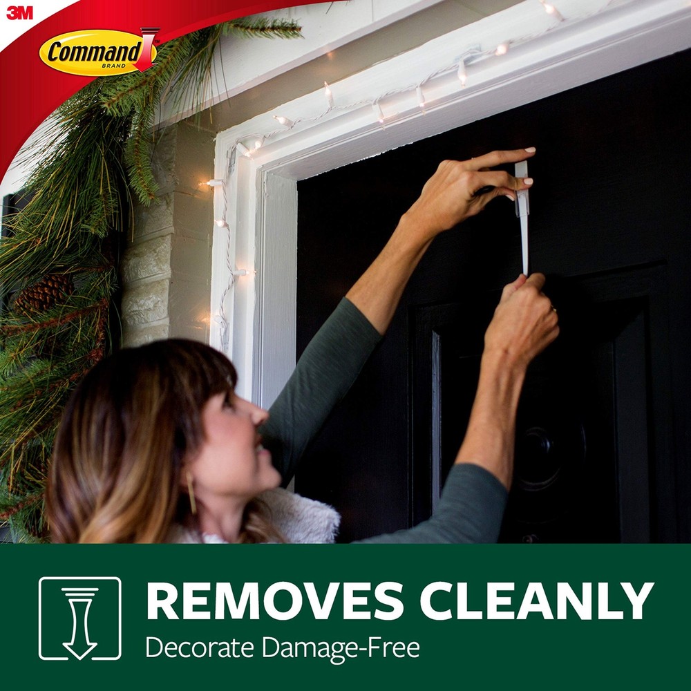 Command Outdoor Refill Strips, 4-Medium, 2-Large 4 White