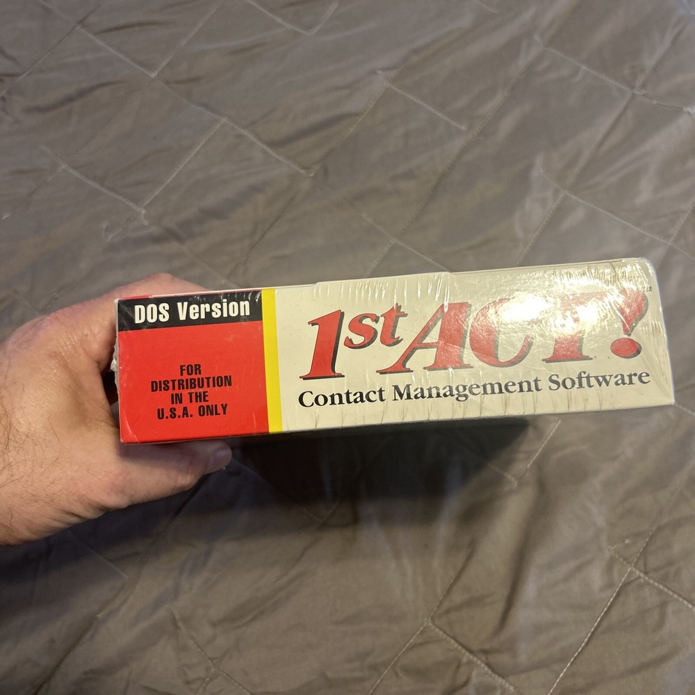 1st Act Contact Management Software Dos Version 1991 Brand New