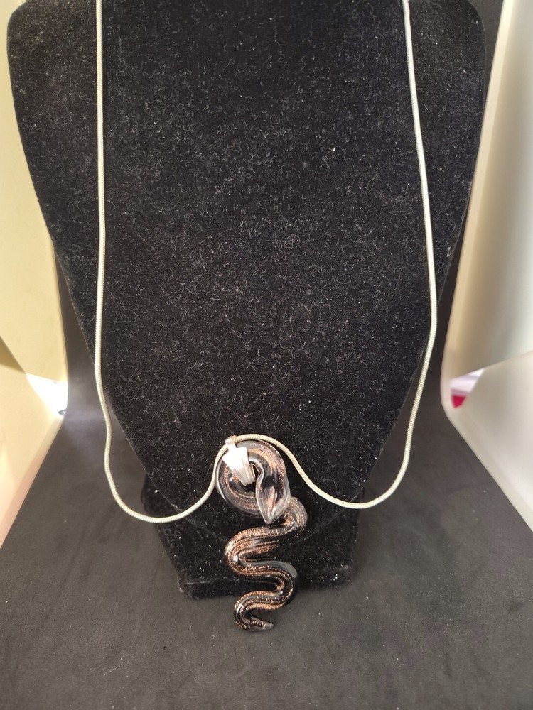 Hoodoo Love Snake Silver Necklace