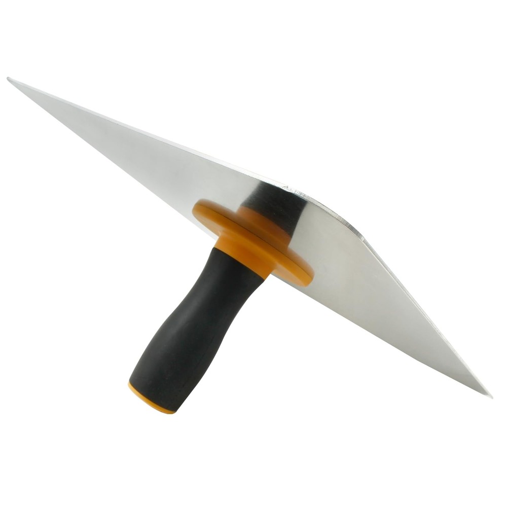 Aluminum Plastering Hawk with Soft Grip Handle, Mortar Board Holder for Cement,
