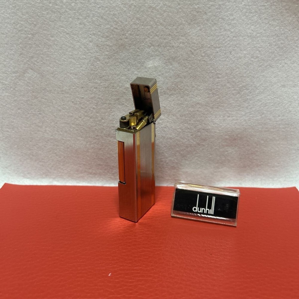 Overhauled Dunhill Rollagas lighter Silver Gold d mark without box