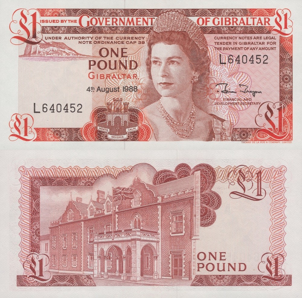 Gibraltar 1 Pound 1988 P 20e UNC