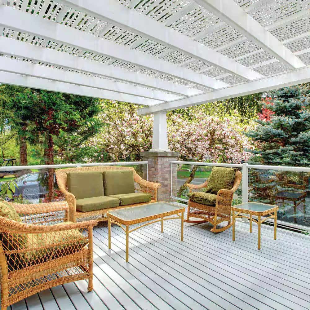 2 Ft. X 4 Ft. Morse White Polypropylene Decorative Screen Panel