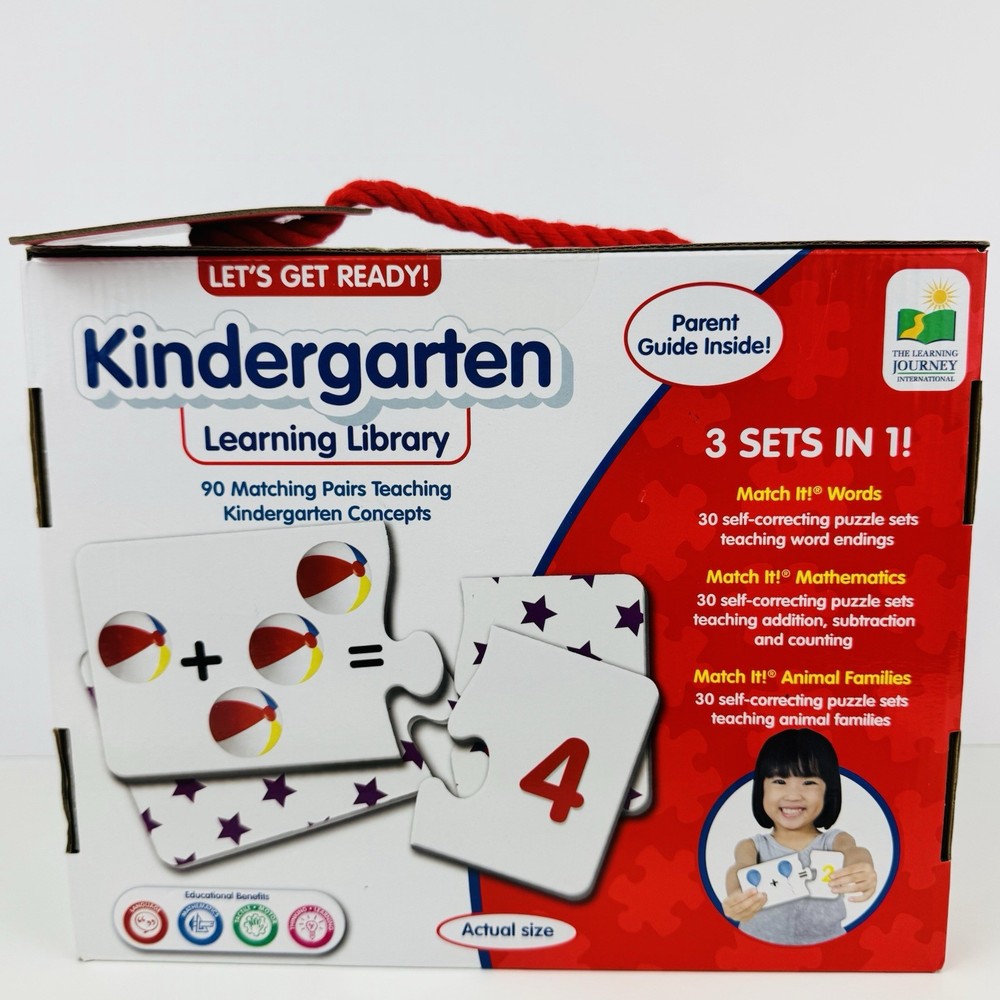 The Learning Journey Kindergarten Learning 3 Sets Matching Cards Math Words
