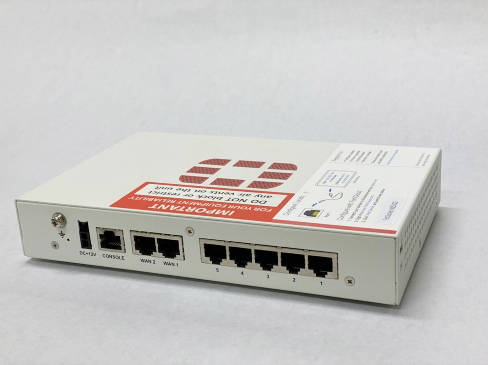 Fortinet Fortigate-50E FG-50E Network Security Firewall Initialized Power Cable