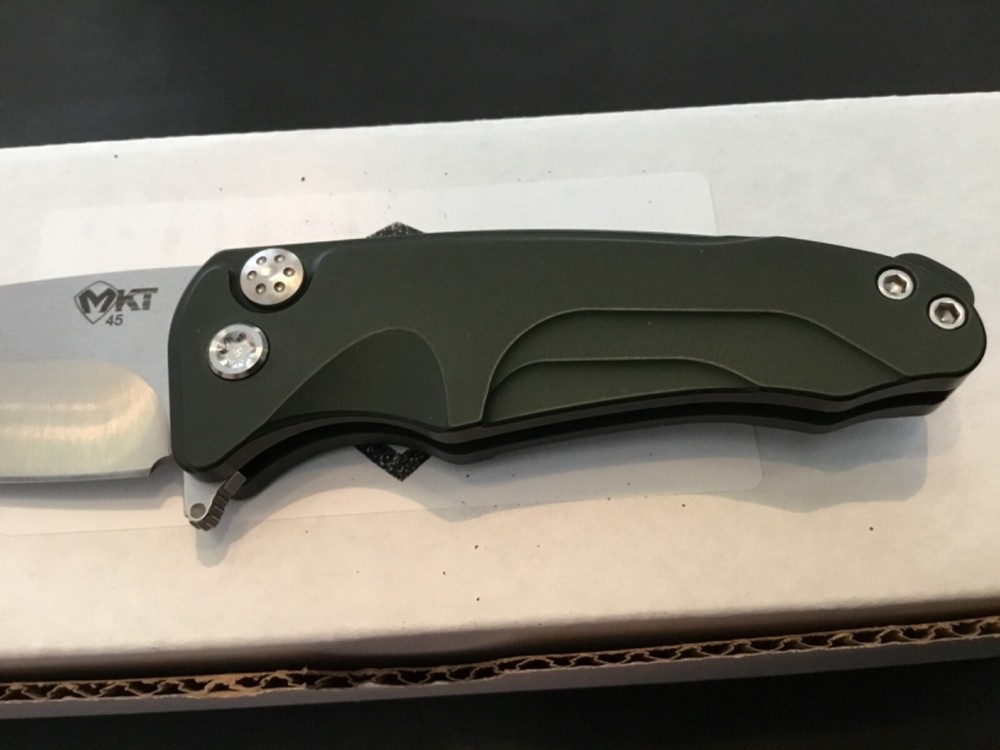 Custom Medford Knife Smooth Criminal Button Lock Flipper Folder Folding Knife