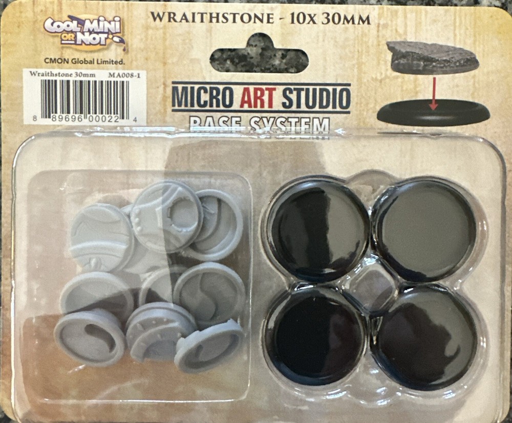 Micro Art Studio Bases: Wraithstone 10x30mm Unpainted D&D CMON