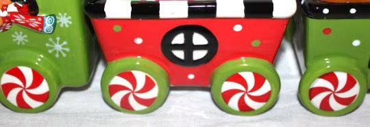 NEW! 6 Pc. Temp-tations Winter Whimsy Christmas Appetizer Train Set RETIRED