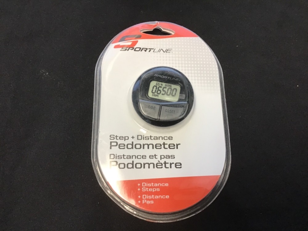 Sportline step & distance pedometer new pkg