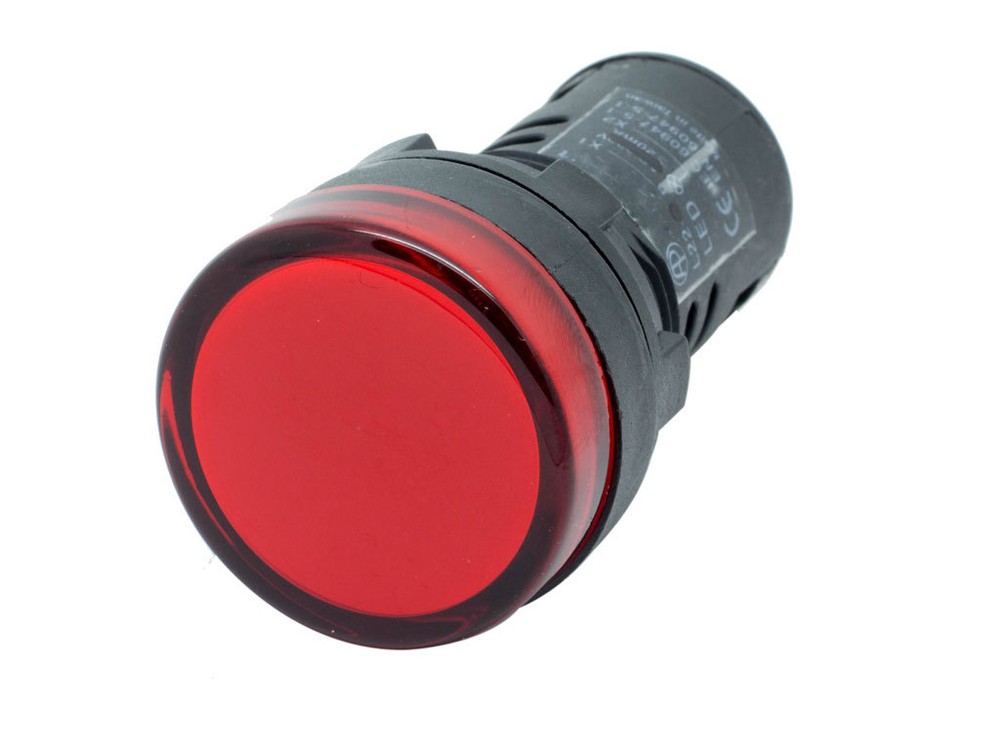 L22 ATI Red LED Pilot Panel Indicator Light 22mm 12V DC