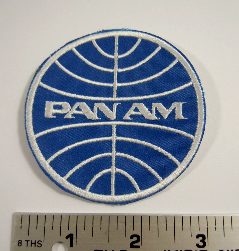PAN-Am Airlines Iron-On Embroidered Patch 3"