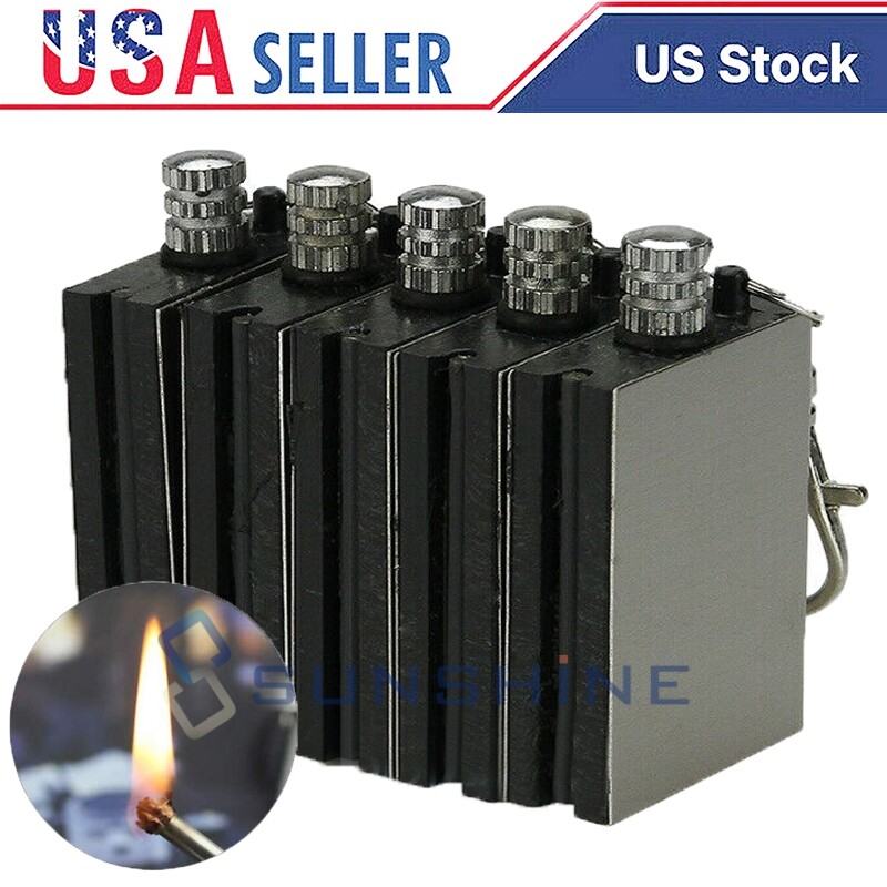 5 Keychain Lighter Permanent Match Infinity Emergency Survival Lighter Strike