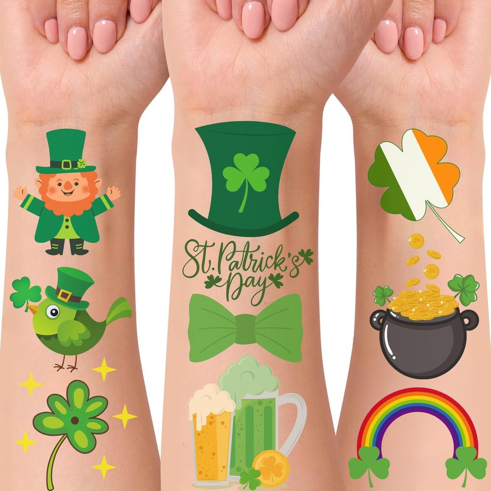 St Patricks Temporary Tattoos Day Medium, Patrick
