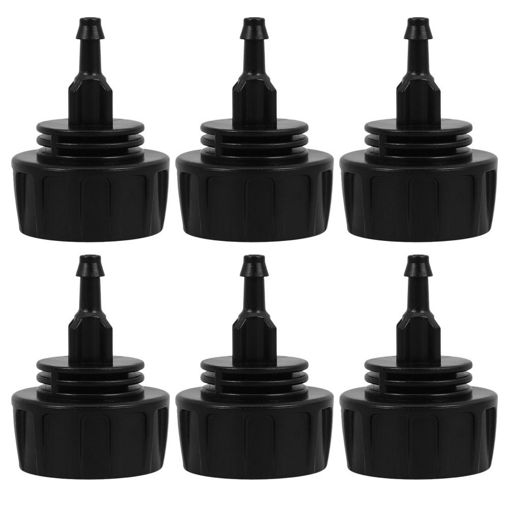6 Pcs Hose Coupling Replacement Quick Connect Drip Irrigation Adapter Black