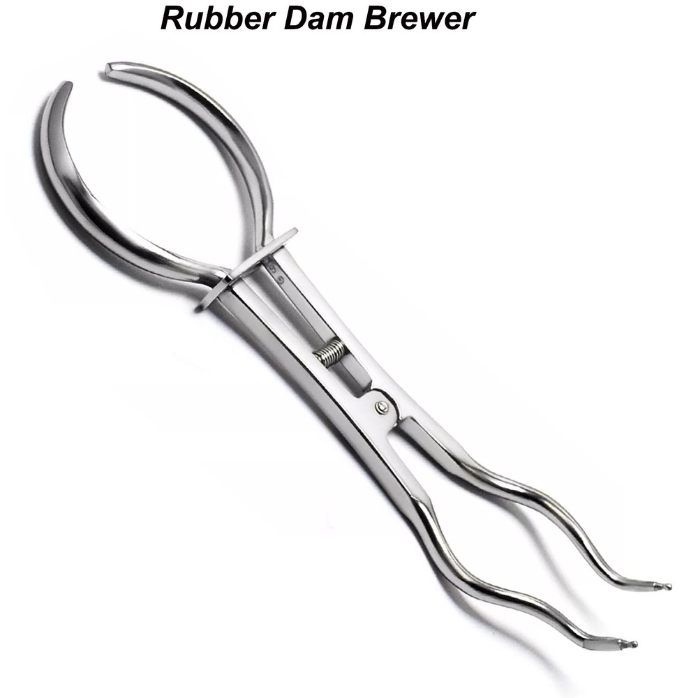 Restorative Rubber Dam Brewer Clamp Forceps Dental Endodontic Instruments