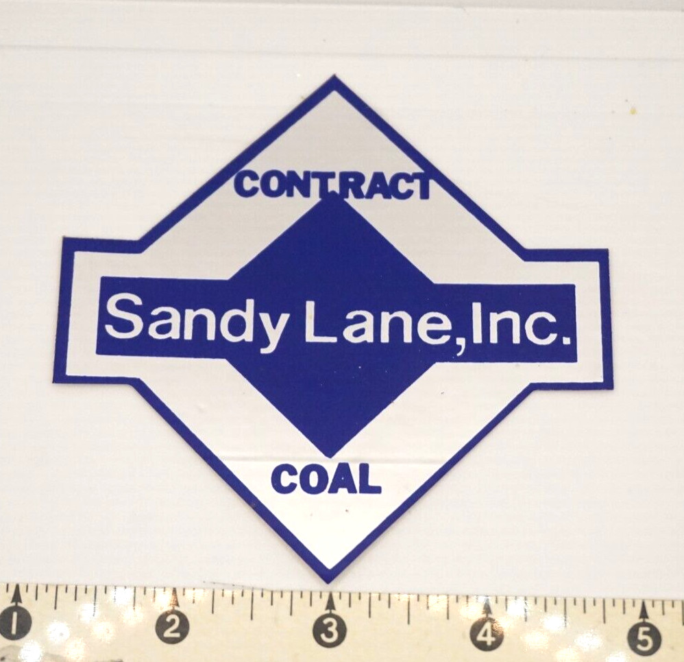 Coal Mining Sticker Sandy Lane Inc Contract Coal Silver Reflective