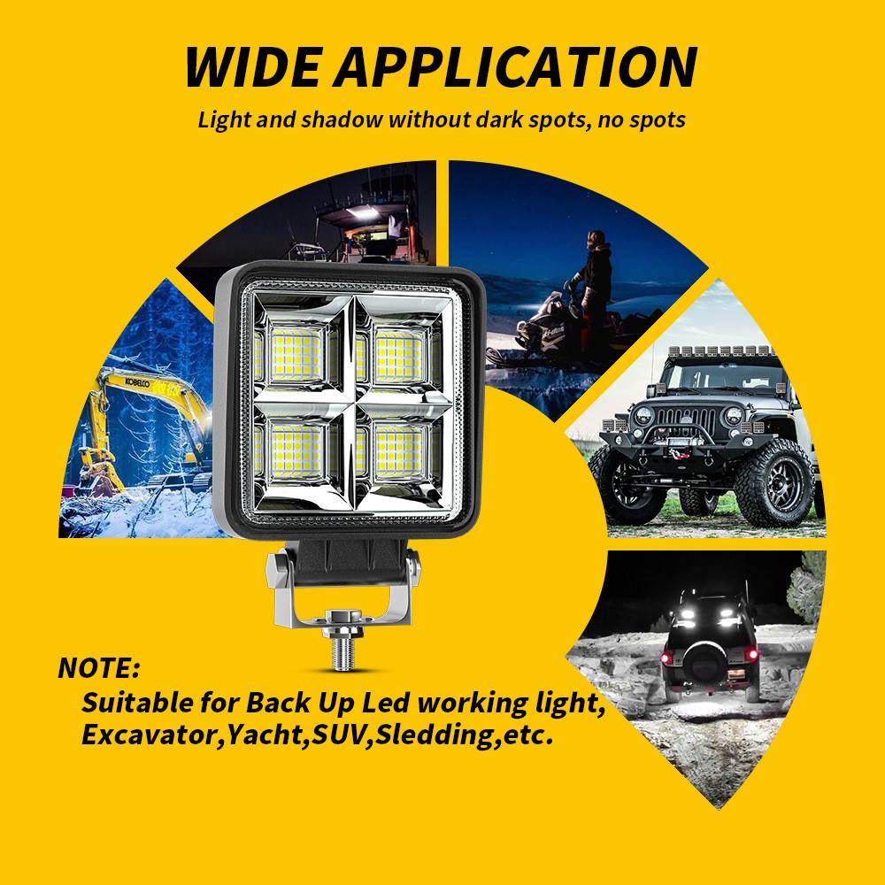 Fit LED Forklift Front Light 12V 24V Loader Headlight Excavator WorkLight