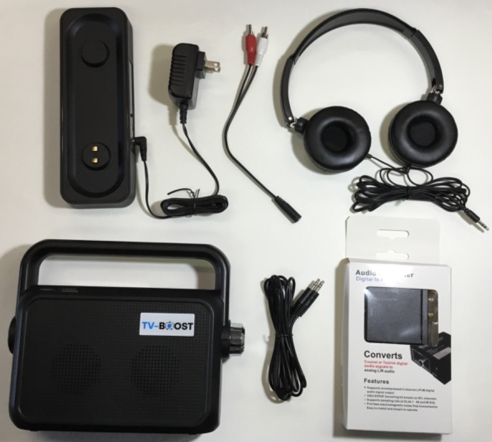 Tv Boost Wireless TV Speaker Transmitter & Receiver Comfort Hearing System
