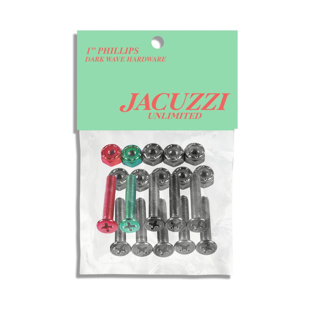 Jacuzzi Skateboard Hardware Dark Wave Phillips Black/Multi 1"