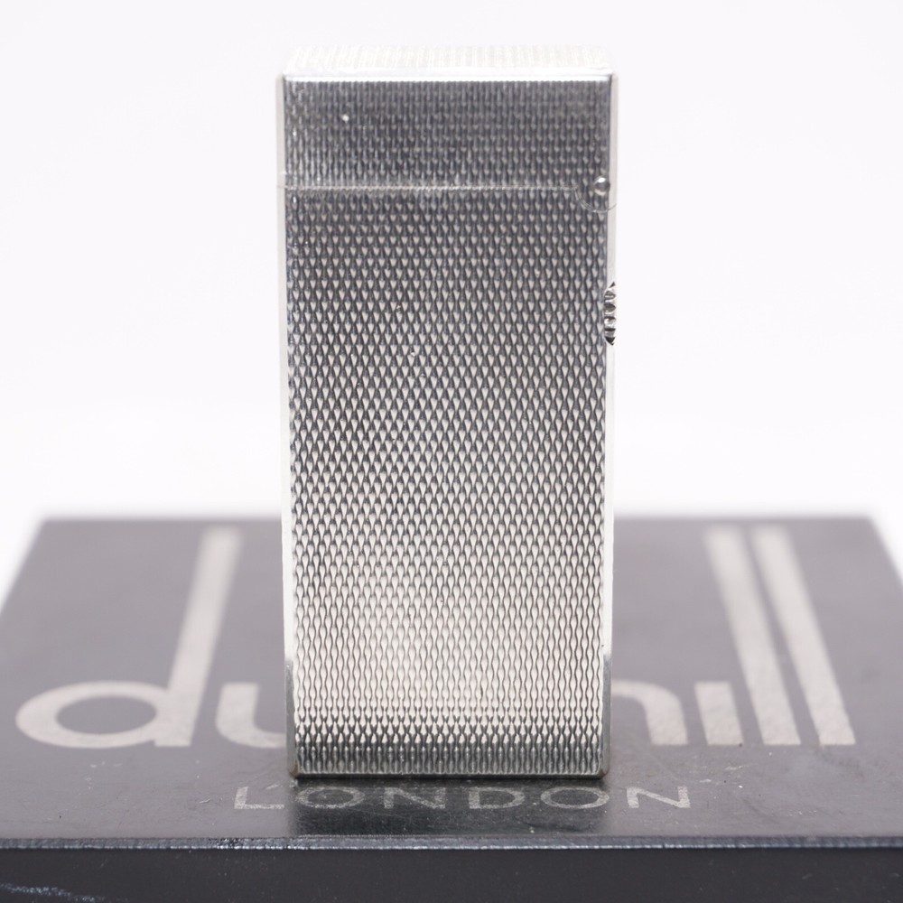Dunhill Mini Lighter Silver Barry Pattern_Ultrasonically cleaned