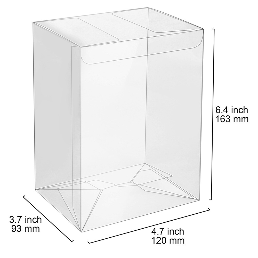 10x Pop Protector Case for 4'' Funko Pop Figures Plastic Display Box Locking Tab