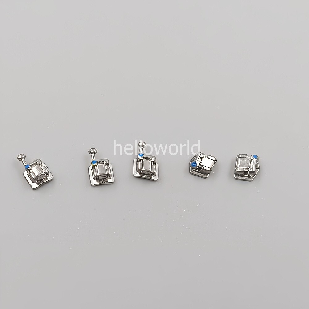 10 Packs Dental Passive Self Ligating Bracket Mini Roth.022 345 Hook Monoblock