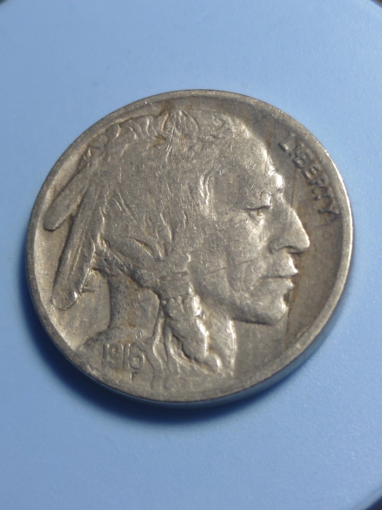 1916 P Buffalo Nickel #1254