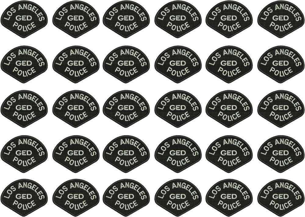 30 Embroidery shoulders patch 3x4'' hook on back silver on black