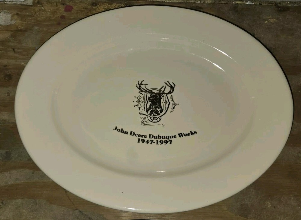 John Deere Commemorative platter Dubuque works