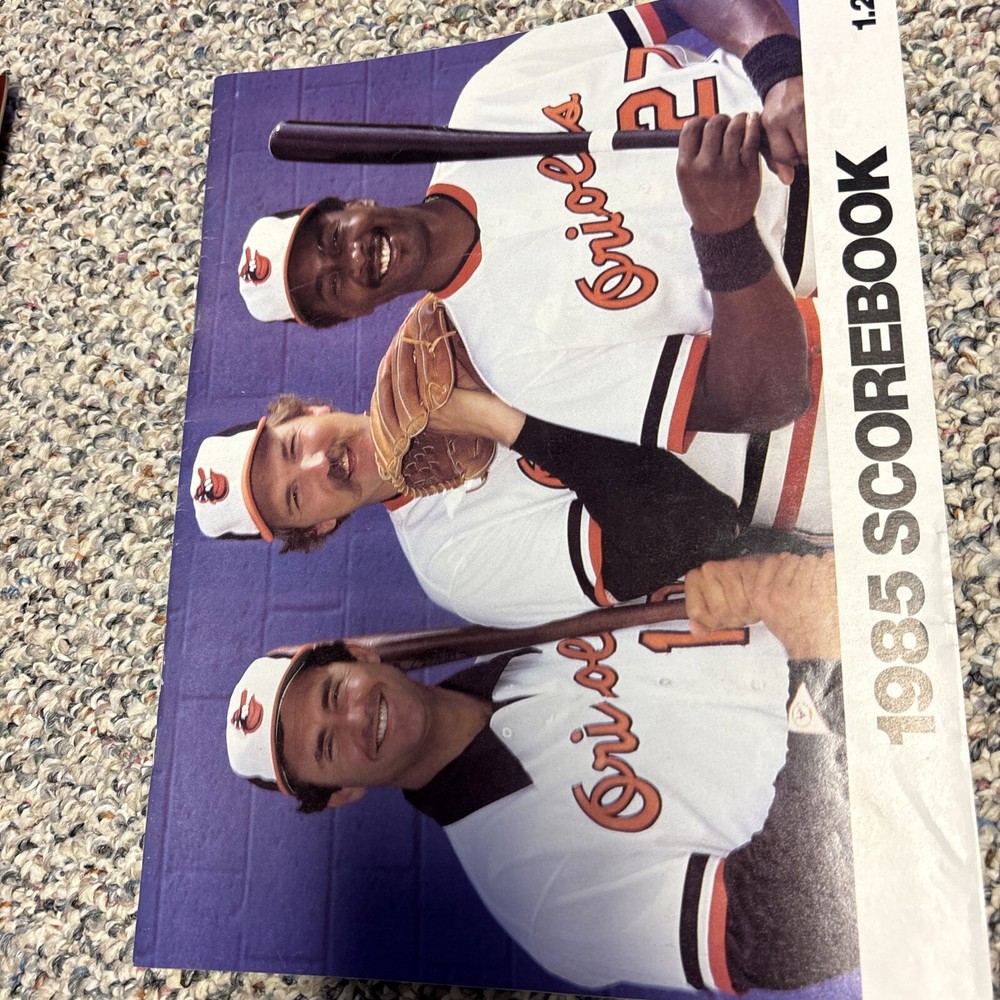 baltimore orioles 1979-1986 Program & Yearbook Lot