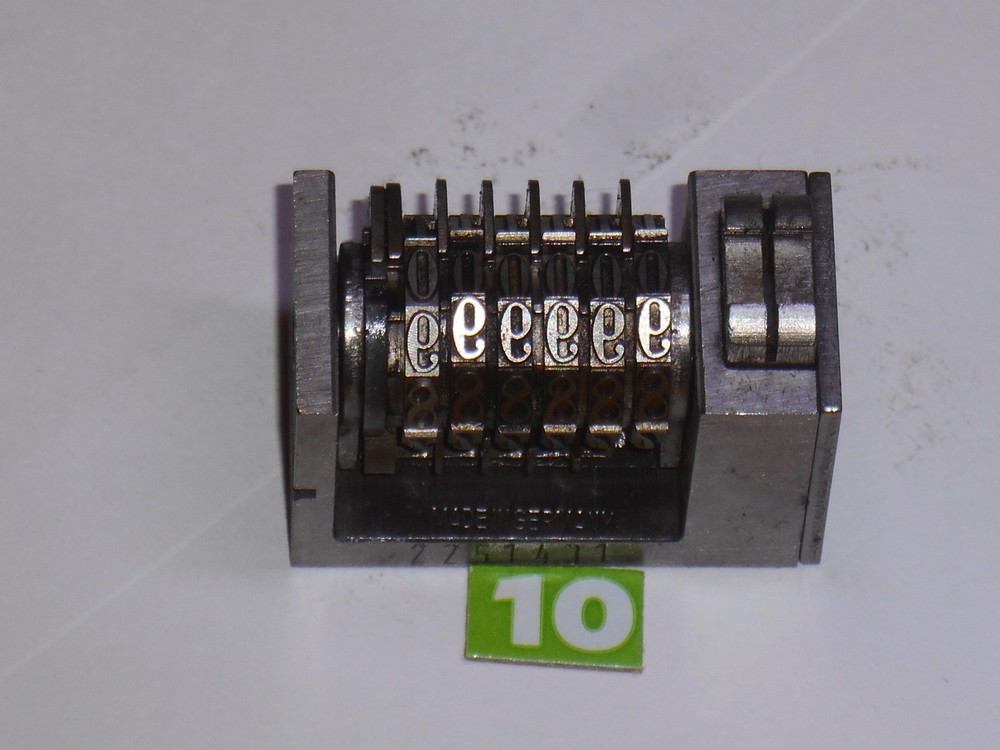ATLANTIC| Reverse letterpress numbering machine | 10G