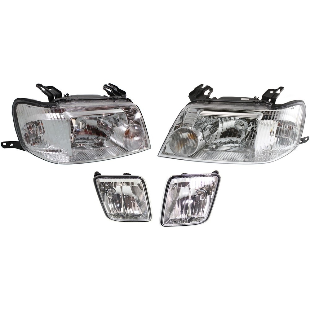 Headlight Kit For 2005-2007 Mercury Mariner Left and Right 4Pc