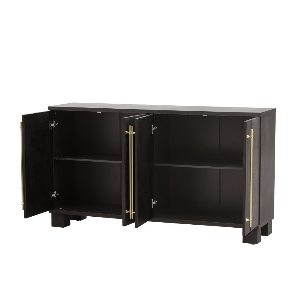 Sideboard Buffet Cabinet with Storage, Wood Sideboard with Adjustable