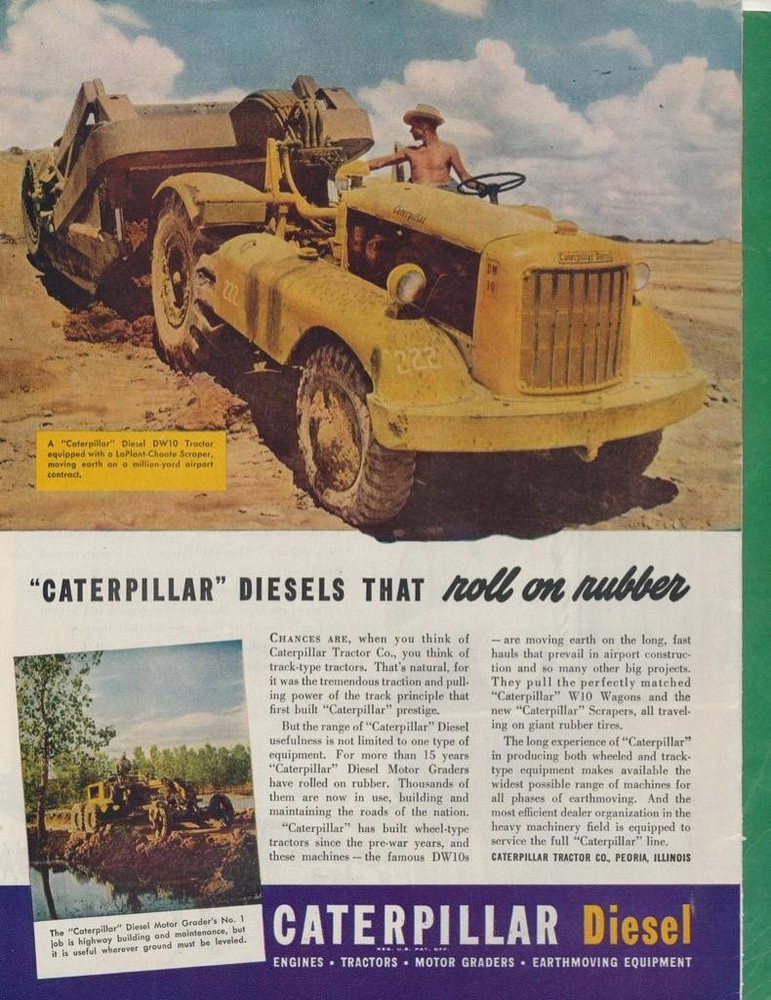 Magazine Ad - 1946 - Caterpillar
