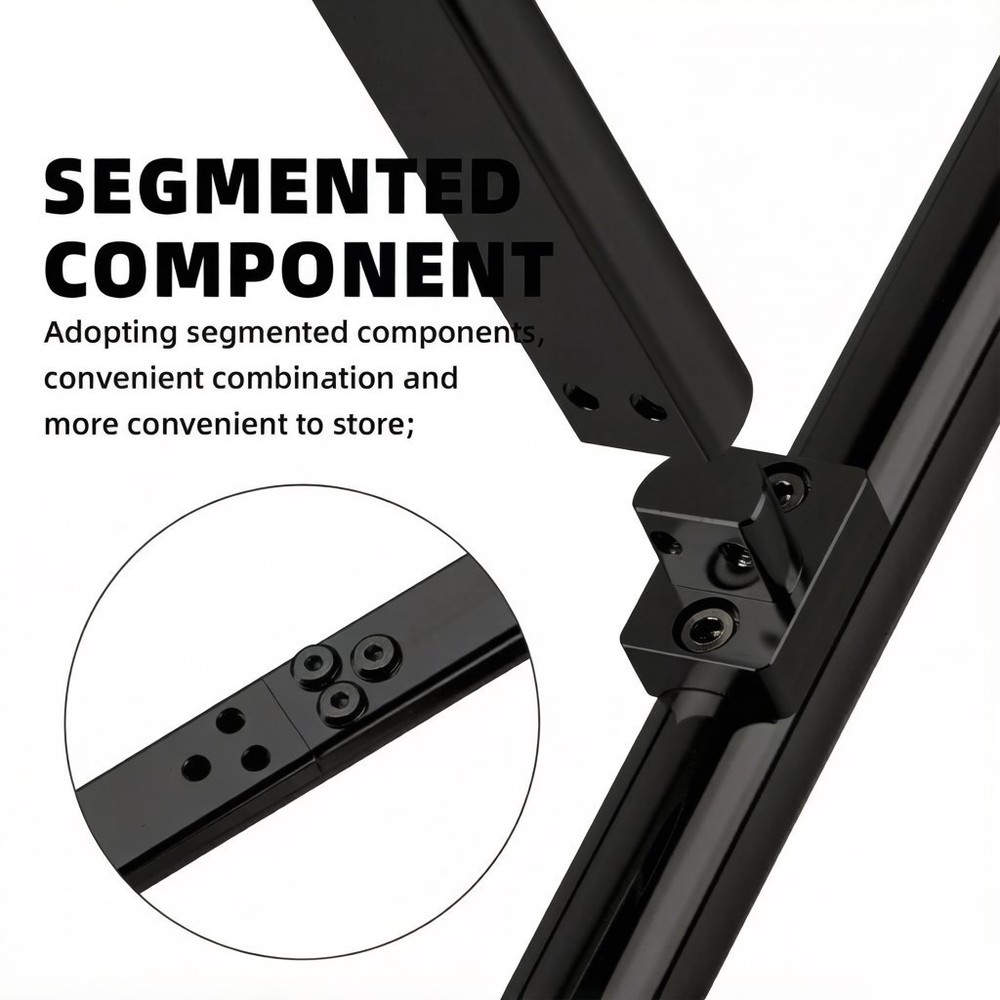 Airplane Display Stand 106*51*35cm Multi-function Bracket for RC Model, Black